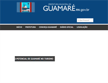 Tablet Screenshot of guamare.rn.gov.br
