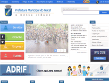 Tablet Screenshot of natal.rn.gov.br